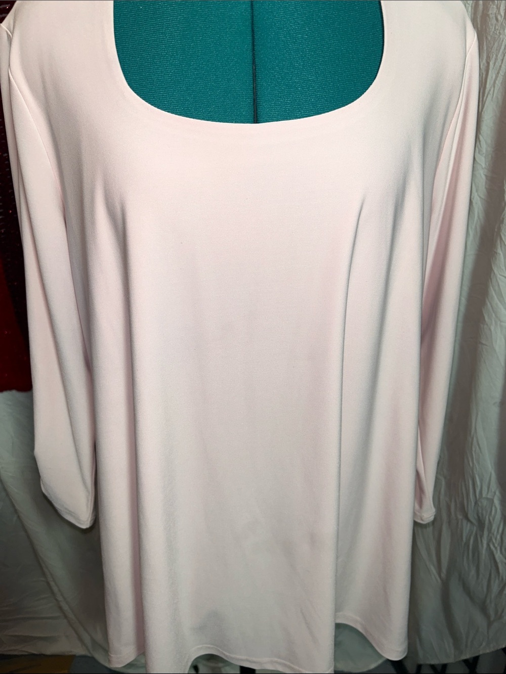 SYmpli Light Pink Scoop Neck Women's Top size 14 EUC - Picture 8 of 10